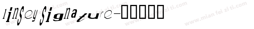 linsey signature字体转换